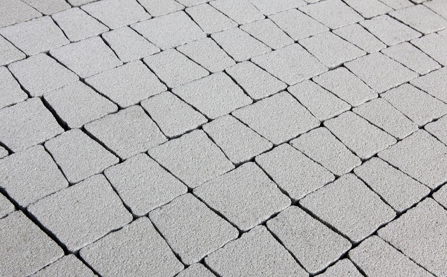 Плитка тротуарная Антик А.3.А.4 стоунмикс белый, комплект 5 шт, толщина 40 мм