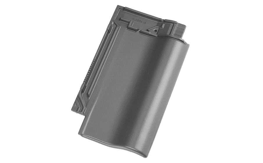 Керамическая черепица рядовая Koramic Alegra 15 Dark Grey Noble Engobe