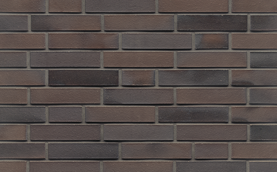 Кирпич клинкерный Muhr 33 A Schwarz-Braun гладкий, 240*115*52 мм