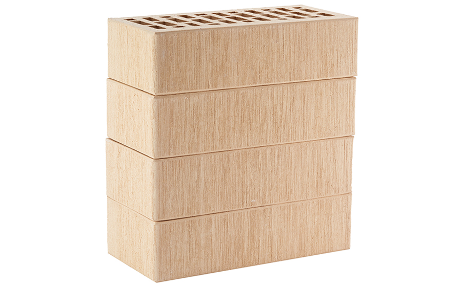 Кирпич облицовочный ЛСР слоновая кость тростник 250*120*65 мм