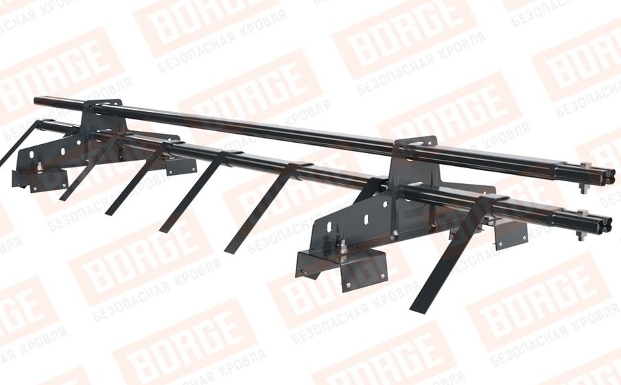 Снегозадержатель трубчатый Borge для профнастила H-114 оцинкованный RAL 7016, 1,5 м