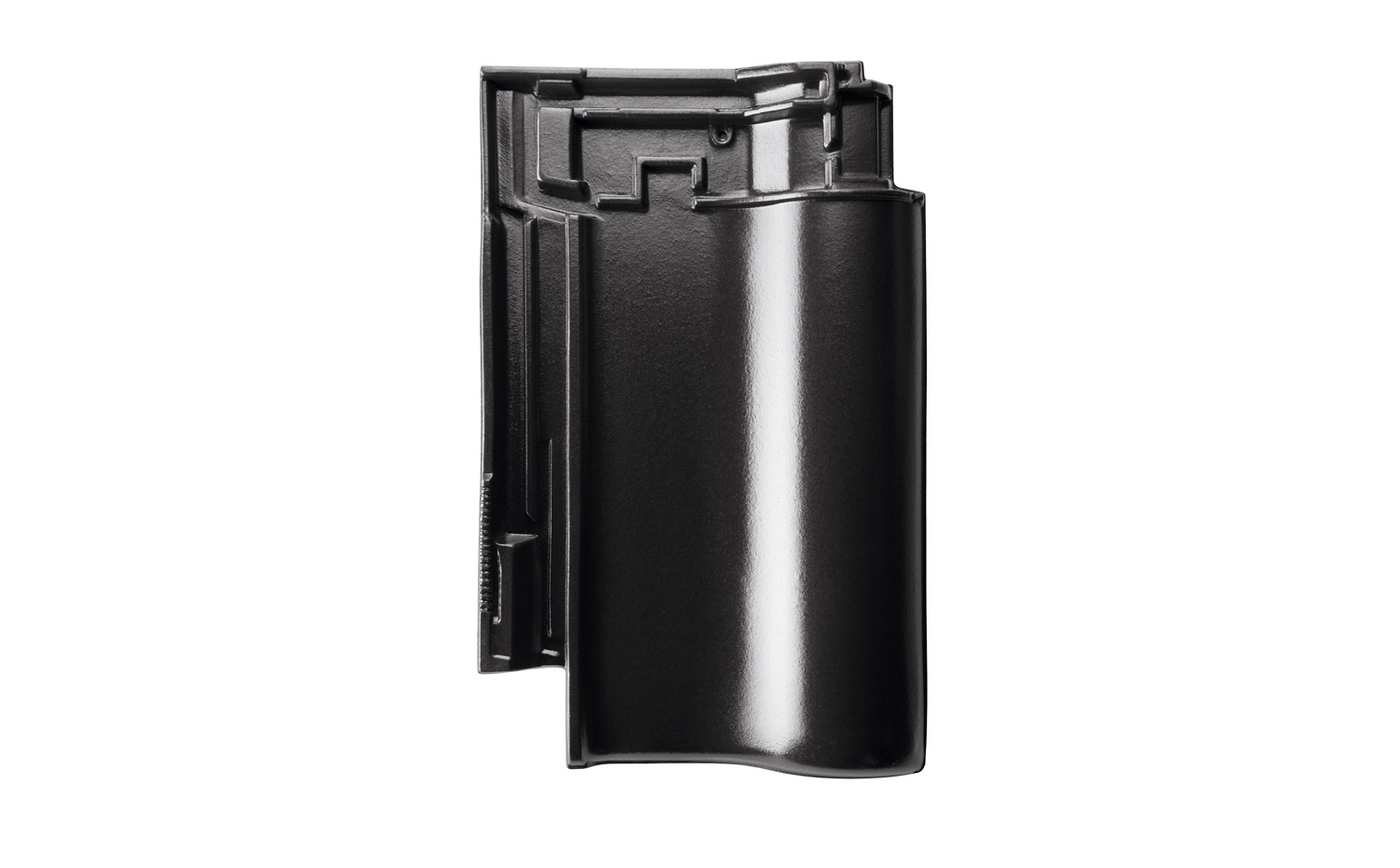 Керамическая черепица рядовая ERLUS Е 58 SL алмазно-черный, высококачественный ангоб