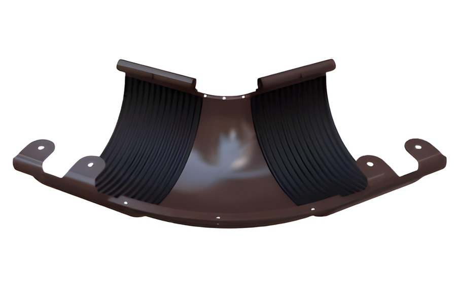 Внешний угол желоба 135° BRAAS, 125/90 мм, сталь, темно-коричневый