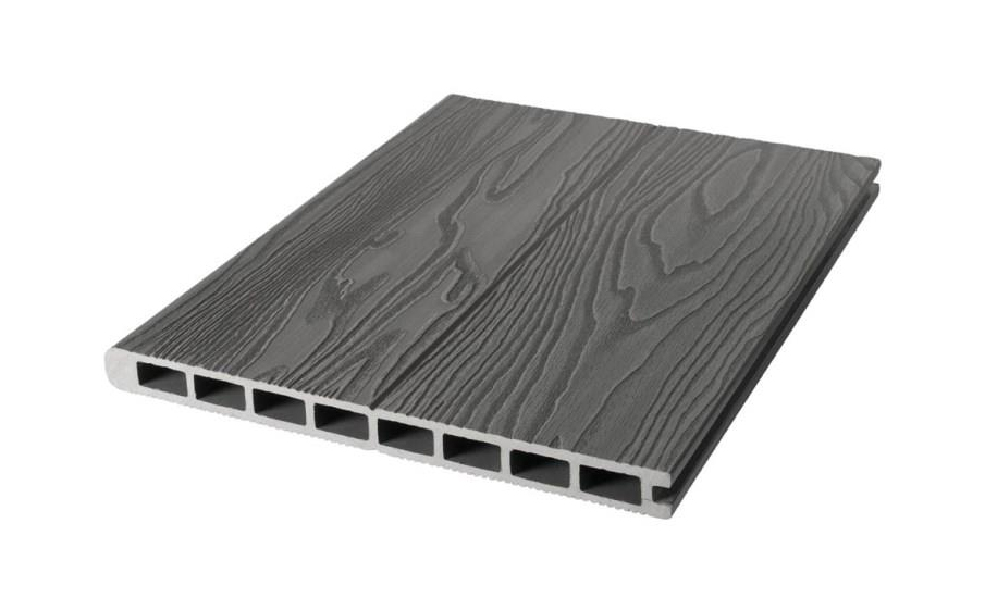 Ступень TalverWood, вельвет + 3D дерево, серый, 4000*310*25 мм