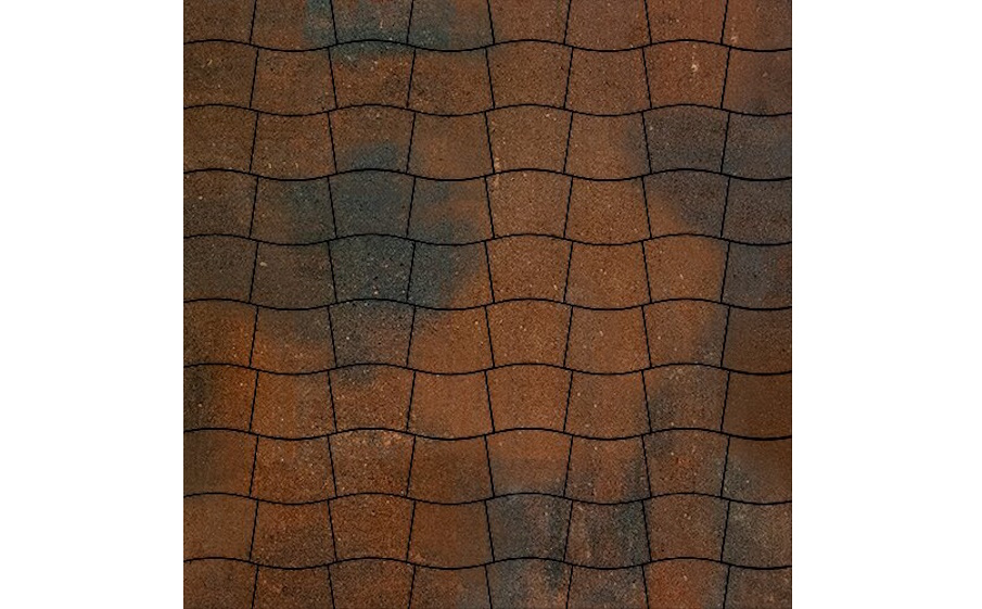 Плитка тротуарная SteinRus Аксио Макси В.37.Ф.8 гладкая, ColorMix Штайнрус, 305*215*80 мм