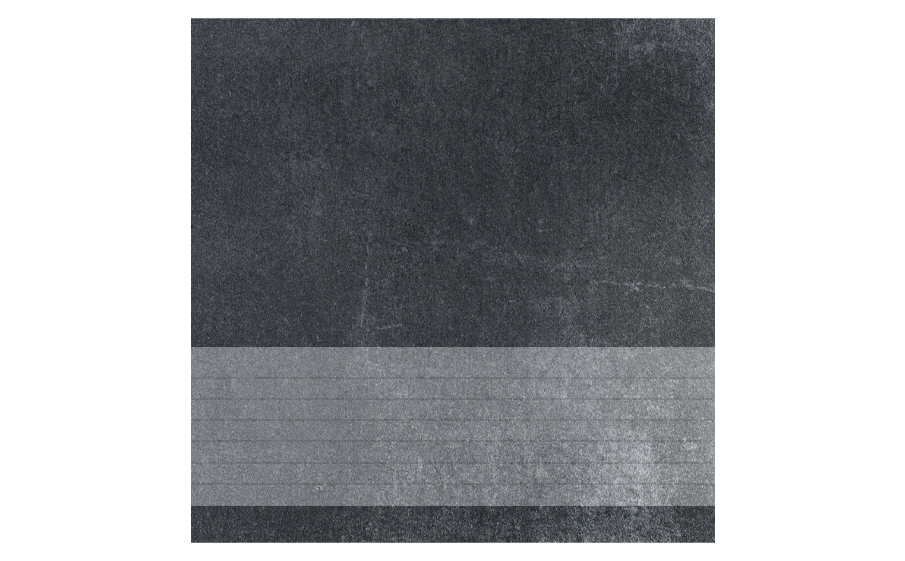 Клинкерная ступень с насечками Stroeher Keraplatte Aera, 717 anthra, 300x294x10 мм