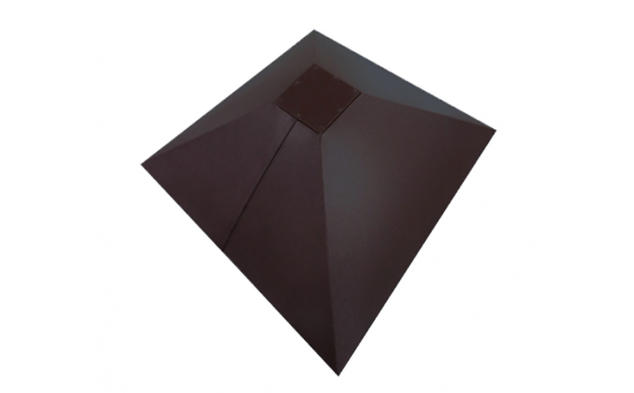 Колпак на столб Под фонарь Grand Line, 0,5 GreenCoat Pural BT Matt, RR 23, 390*390 мм