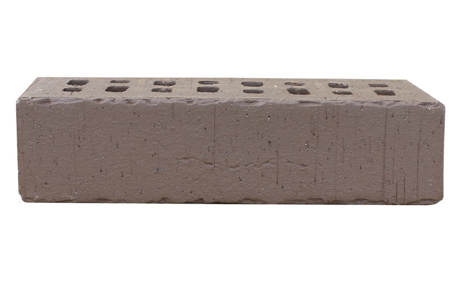 Кирпич клинкерный ЛСР Антверпен темно-терракотовый флэш винтаж с рваной фаской, 250*85*65 мм