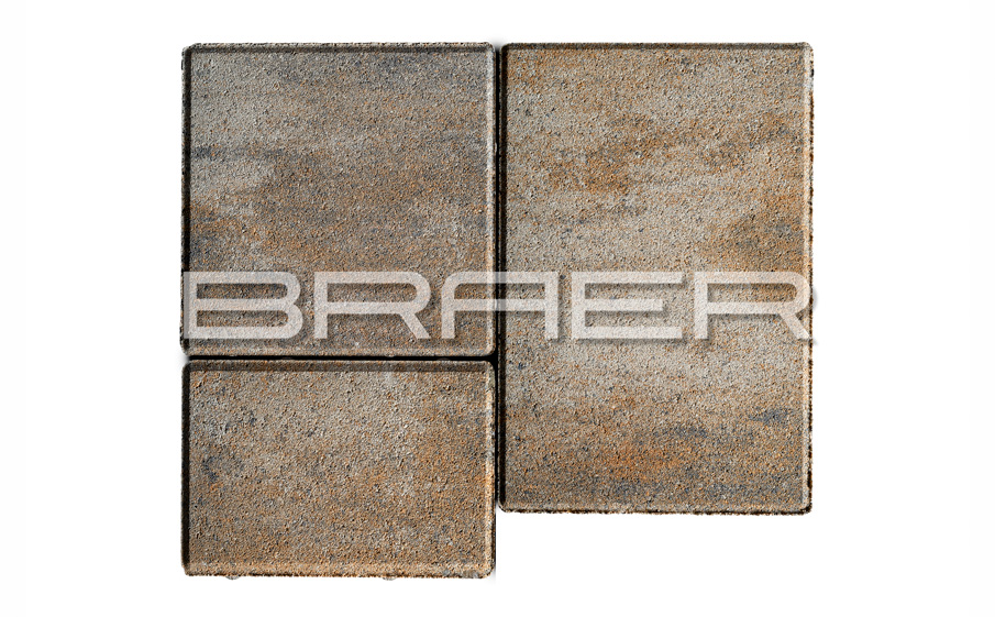 Плитка тротуарная BRAER Старый город Венусбергер Color Mix Песчаник