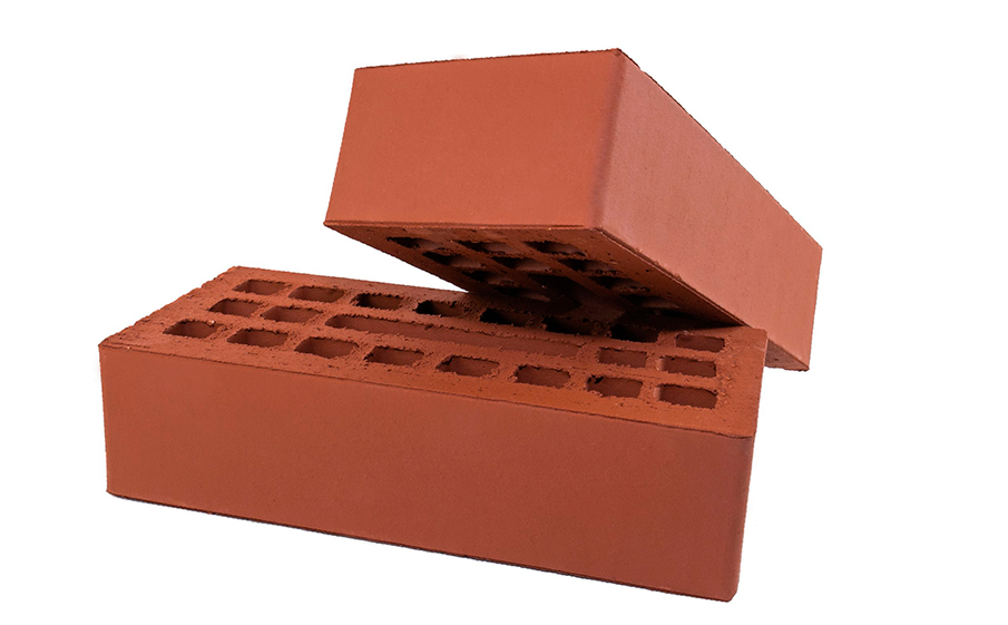 Кирпич облицовочный Губский КЗ, гладкий, гранатовый, 250*120*65 мм