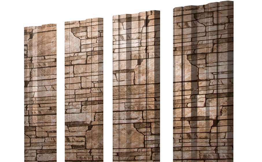 Штакетник Twin 0,45 Print Elite Sand Stone TwinColor