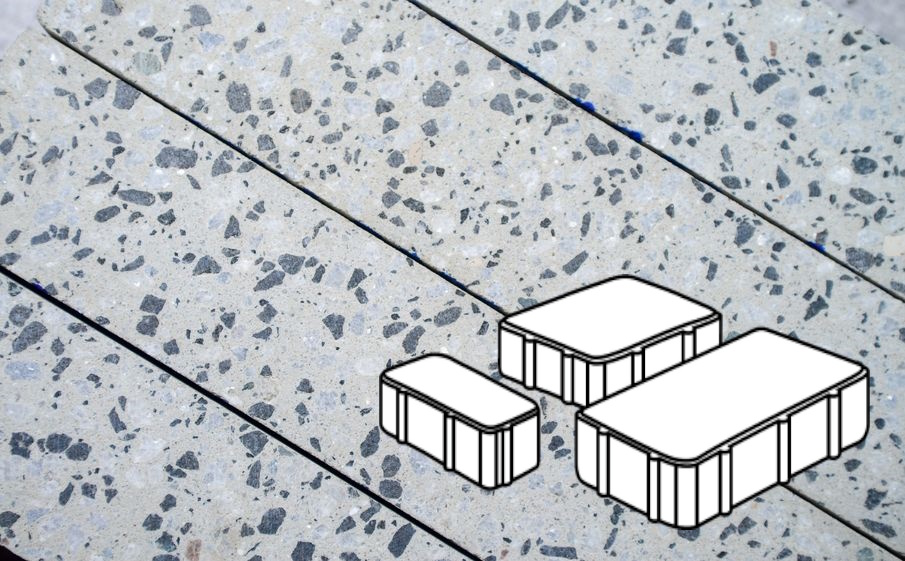 Плитка тротуарная Готика, Granite FINO, Новый Город В.2.Псм.8, Грис Парга, 260/160/100*160*80 мм