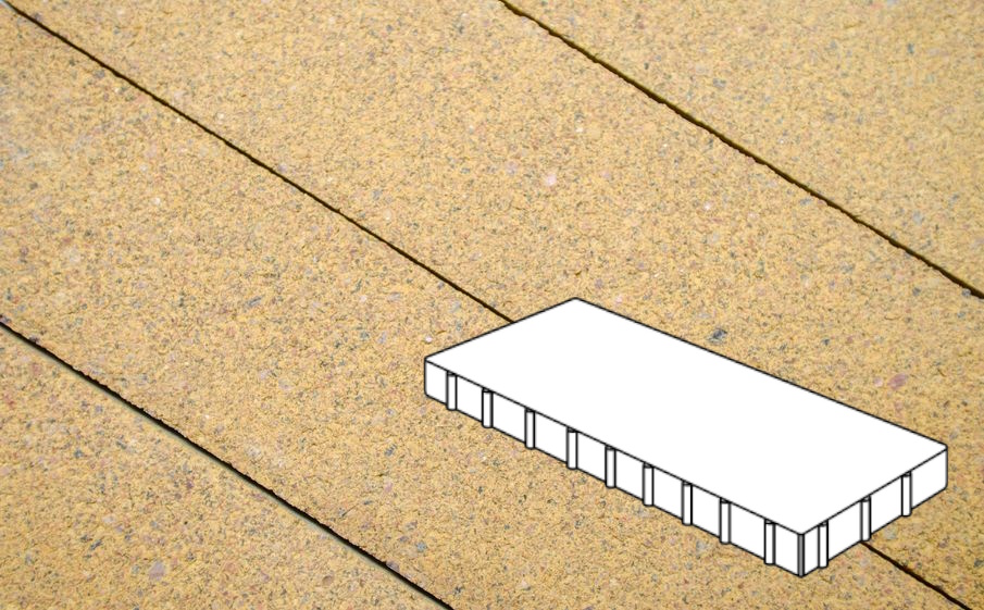 Плитка тротуарная Готика Premium Silver, Плита Б.10.П.8, №2, 1000*500*80 мм