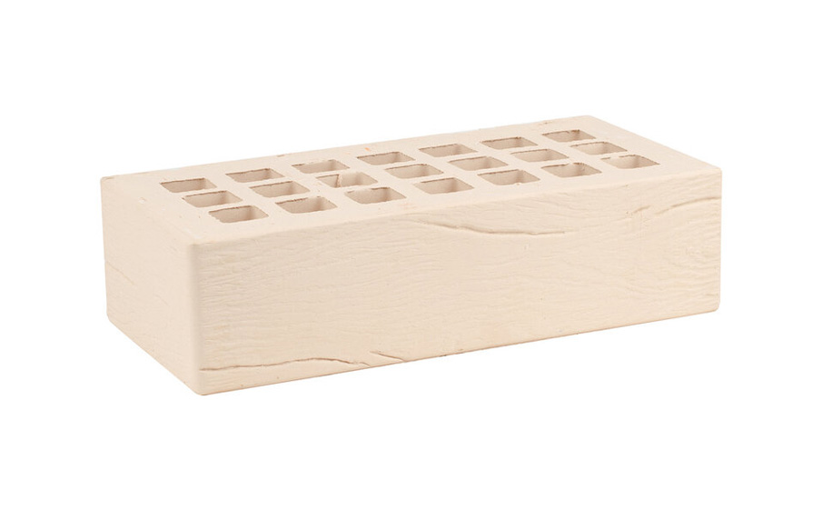 Кирпич облицовочный Железногорский КЗ, слоновая кость, дерево, 250*120*65 мм