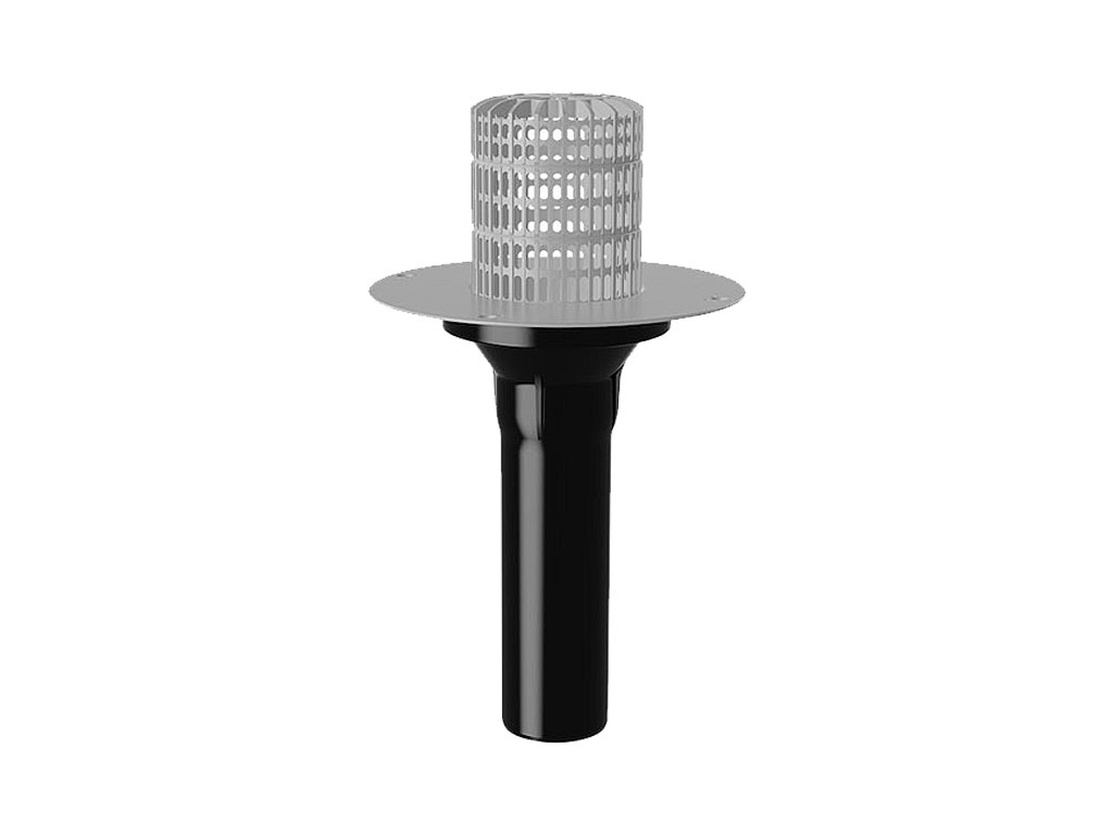 Воронка кровельная с ПВХ фартуком без обогрева FACHMANN V-PVC 110x450