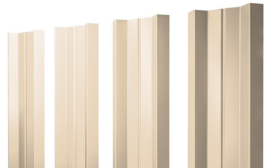 Штакетник М-образный А 0,45 PE RAL 1015 светлая слоновая кость