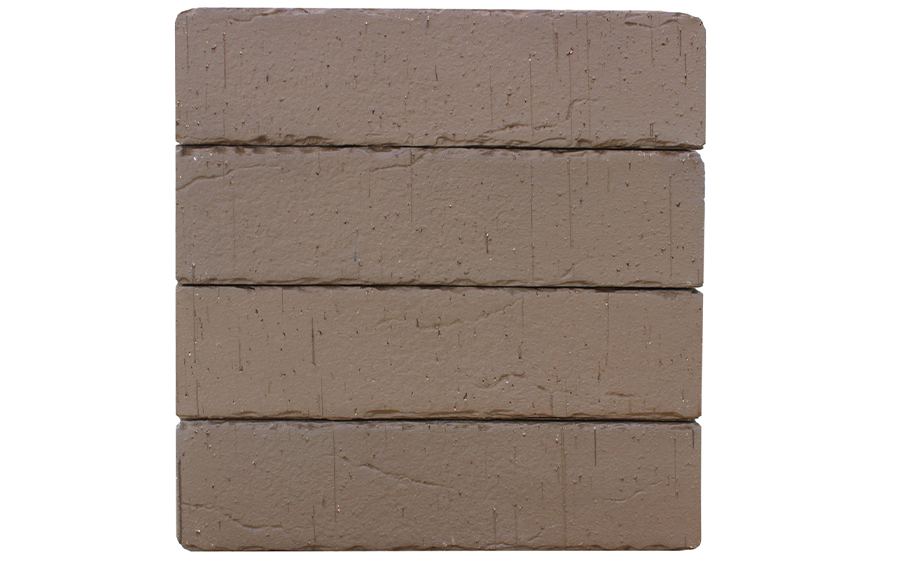 Кирпич клинкерный ЛСР Кельн коричневый винтаж с рваной фаской, 250*85*65 мм