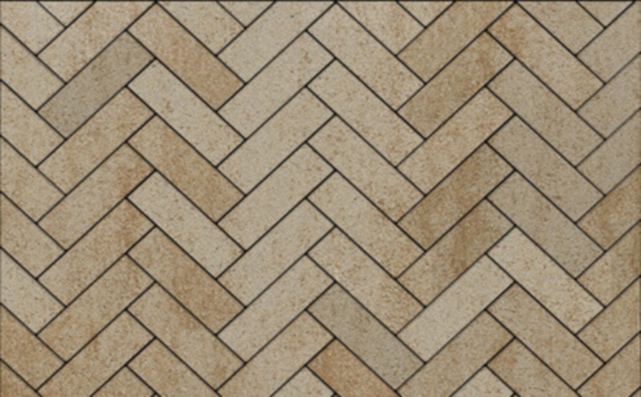 Плитка тротуарная Паркет Б.16.Псм.8 искусственный камень степняк, комплект 6 шт, толщина 80 мм