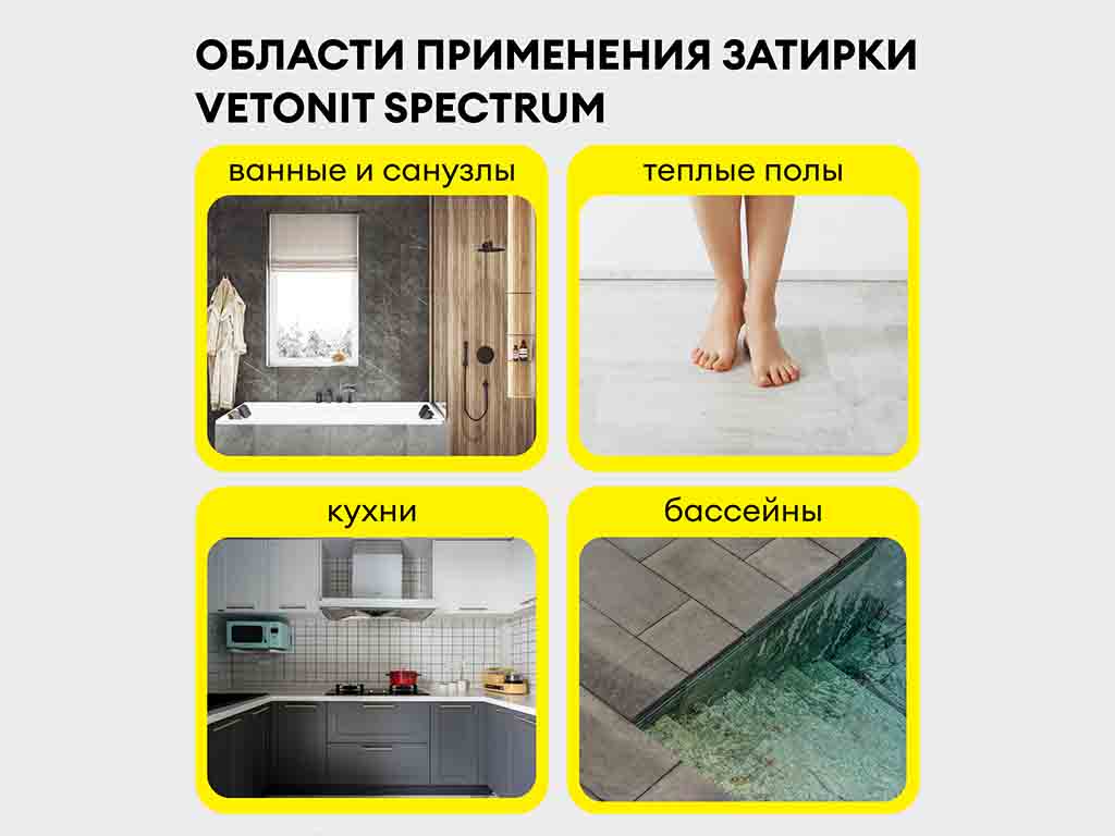Затирка для швов vetonit спектрум, 22 янтарь, 2 кг