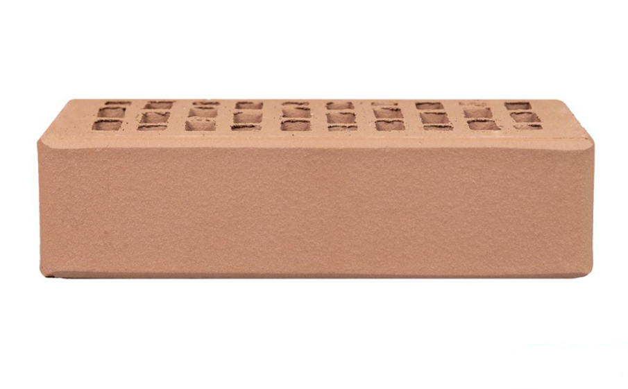 Кирпич облицовочный пустотелый ЛСР, светло-коричневый, гладкий, 250*120*65 мм