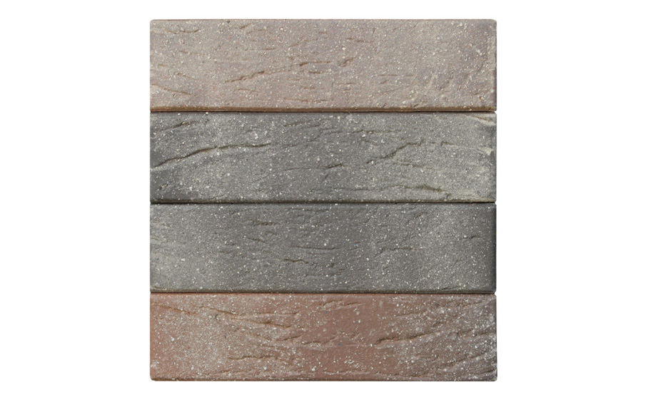 Кирпич облицовочный пустотелый ЛСР, красный флэш ультра с пепельной посыпкой, рустик, 250*120*65 мм