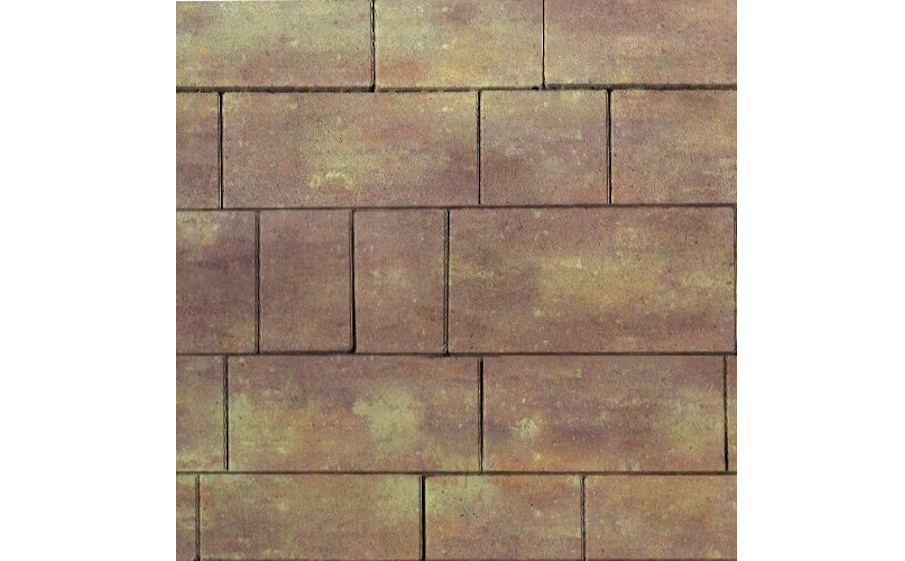Плитка тротуарная SteinRus Инсбрук Тироль Б.4.Псм.6 гладкая, ColorMix Порто, толщина 60 мм