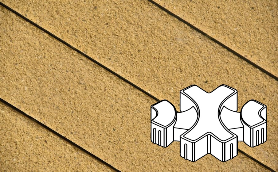 Плитка тротуарная Готика Premium Bronze, Эко-фантазия Б.3.ГР.8, №19, 300*300*80 мм