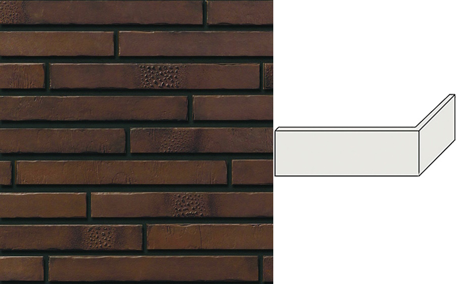 Декоративный кирпич Leonardo Stone угловой элемент Роттердам 322/100*50*15 мм 707