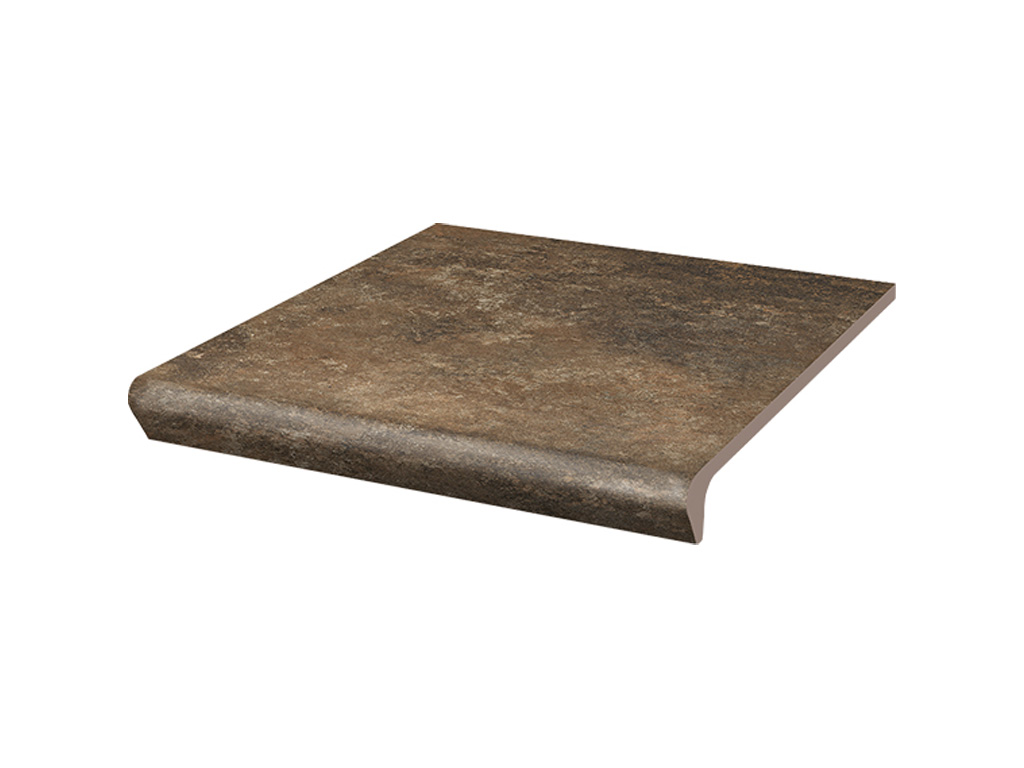 Клинкерная ступень с капиносом Paradyz Arteon, Brown, 330*300*11 мм