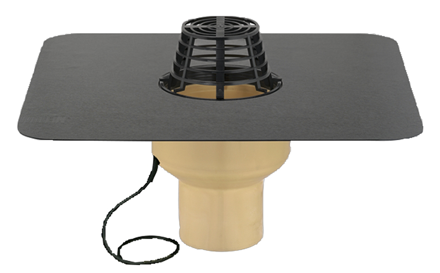 Воронка кровельная вертикальная Sita с обогревом 230В, SitaTrendy, DN 100, фартук Firestone Quickseam SA Flashing EPDM