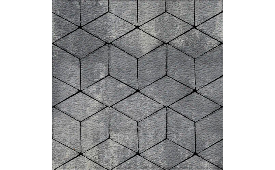 Плитка тротуарная SteinRus Полярная звезда Б.5.Ф.8, Antico, ColorMix Актау, 200*200*80 мм