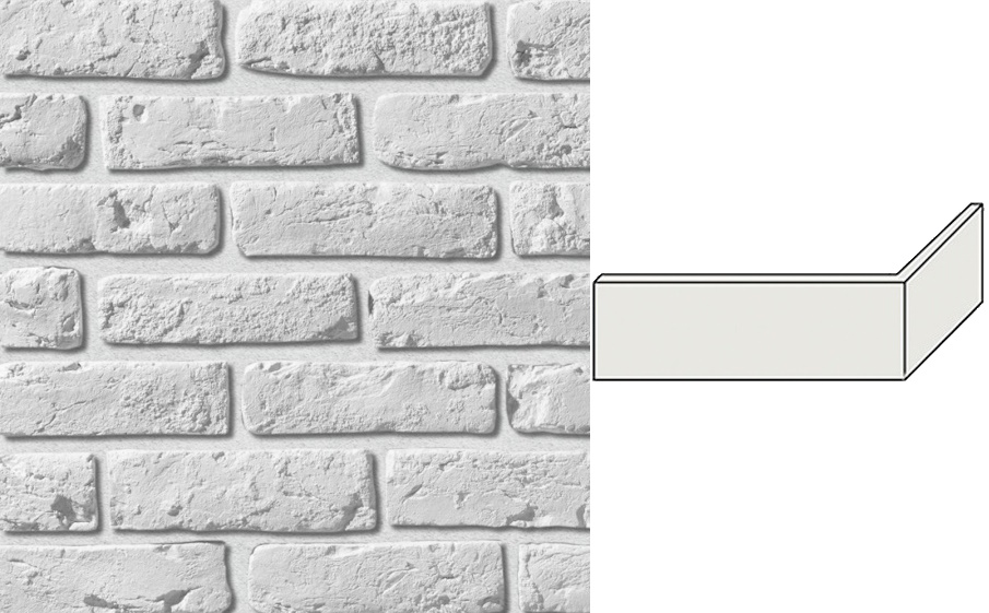 Декоративный кирпич Leonardo Stone угловой элемент Мадрид 245/110*80*19 мм 100