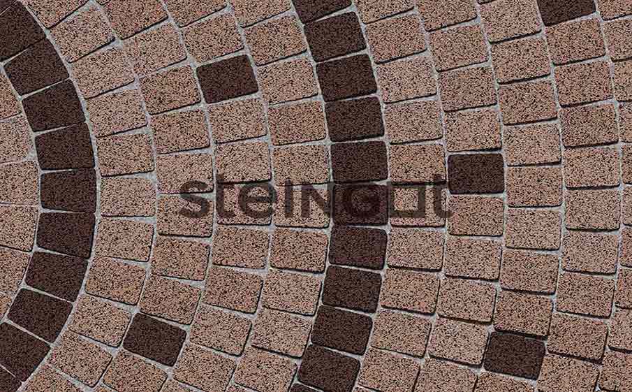 Плитка тротуарная Steingot Премиум, Классика Арко, Кофейный (Bruno), комплект 3 шт, толщина 60 мм