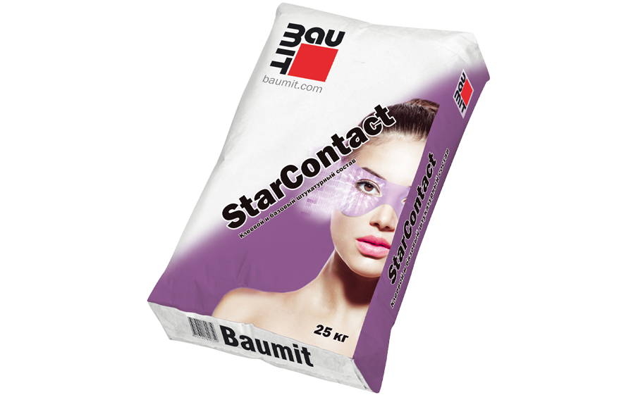 Клеевая и армирующая смесь Baumit StarContact, 25 кг