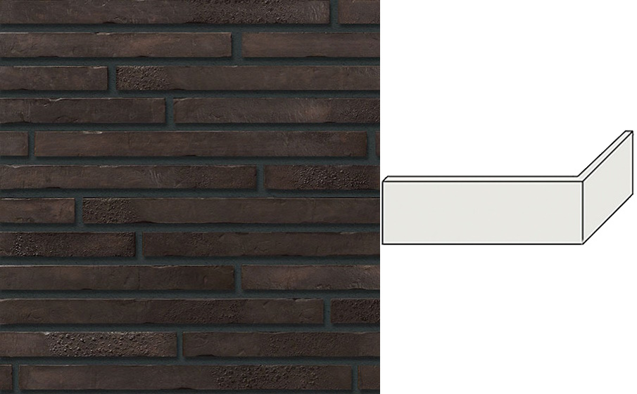 Декоративный кирпич Leonardo Stone угловой элемент Бостон 300/100*40*15 мм 708
