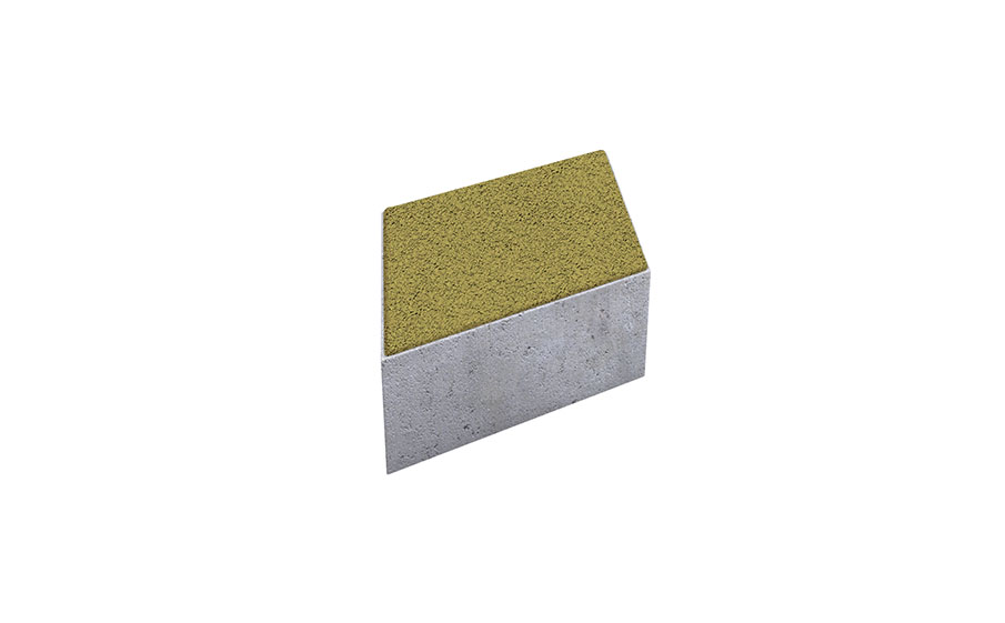 Плитка тротуарная Ромб Б.1.Р.8 гранит желтый, 200*200*80 мм