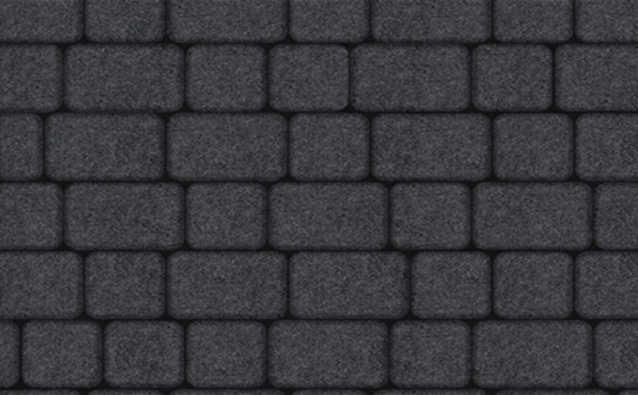 Плитка тротуарная Классико А.1.КО.4 стоунмикс черный, комплект 2 шт, толщина 40 мм