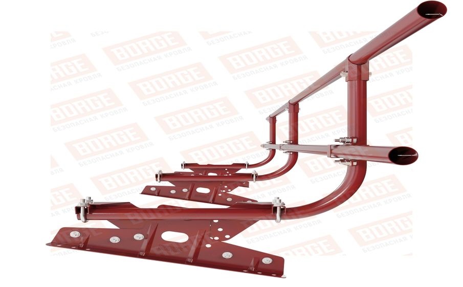 Кровельное ограждение Borge для фальцевой кровли оцинкованное RAL 3011, 300*60 см