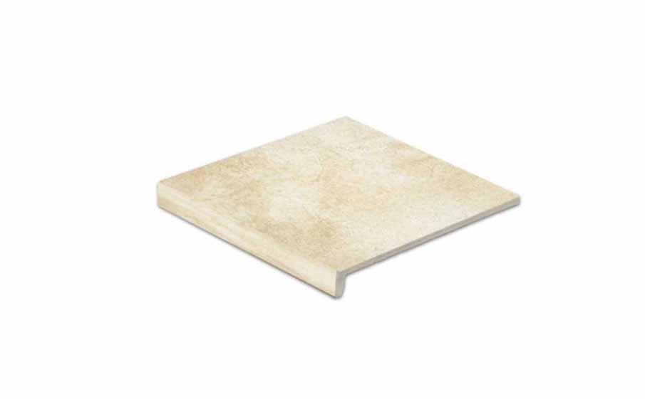 Клинкерная ступень прямоугольная Stroeher Keraplatte Roccia X 920 weizenschnee 294х340х35х11 мм