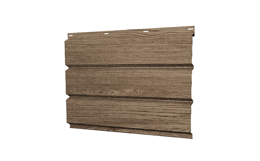 Софит металлический Grand Line с полной перфорацией, сталь 0,45 мм Print Elite, White Wood