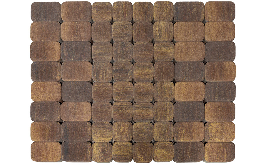 Плитка тротуарная BRAER Классико Дуо Color Mix Мальва, 115/172*115*40 мм