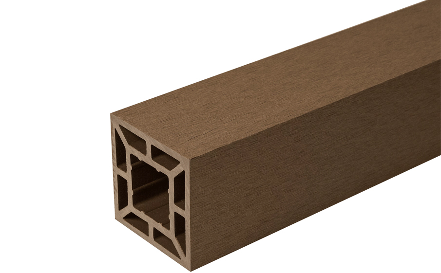 Столб заборный CM Рэлинг (CM Railing) Тик (Teak), 3000*90*90 мм
