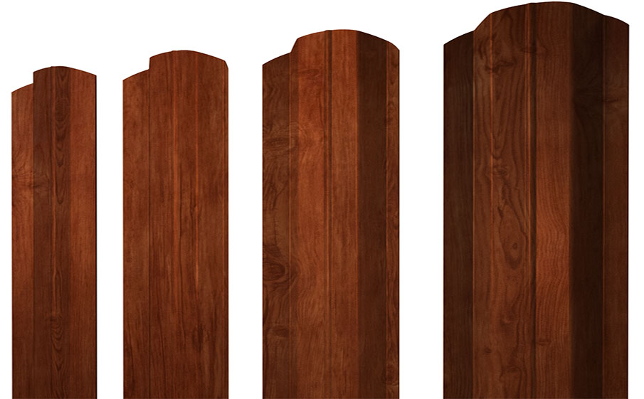 Штакетник М-образный В фигурный 0,45 Print Elite Rowan TwinColor