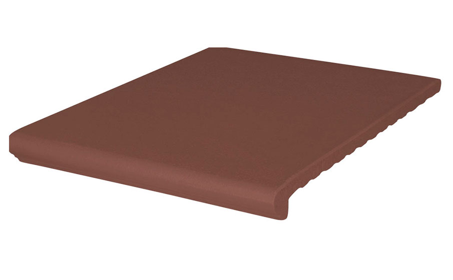 Клинкерная ступень венецианская гладкая King Klinker 03 Natural brown, 330*245*14 мм