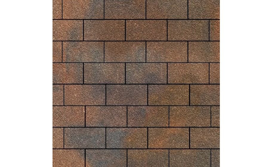 Плитка тротуарная SteinRus Прямоугольник В.6.П.8 Native, ColorMix Штайнрус, 200*100*80 мм