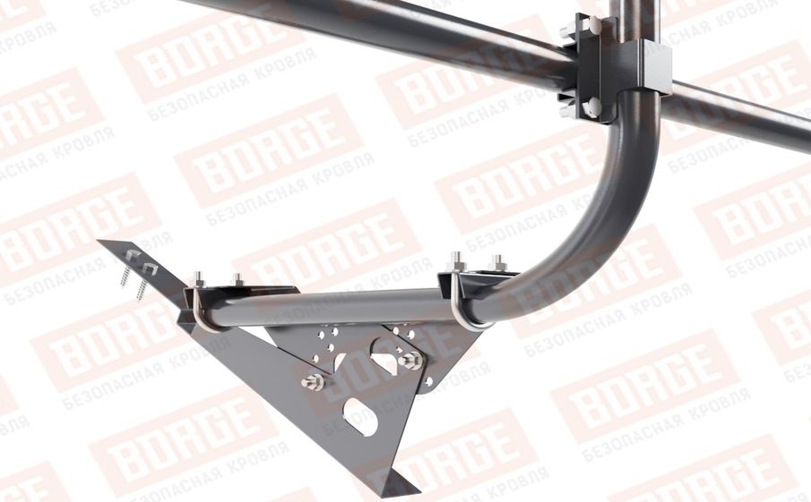 Кровельное ограждение Borge для черепичной кровли оцинкованное RAL 7024, 300*60 см