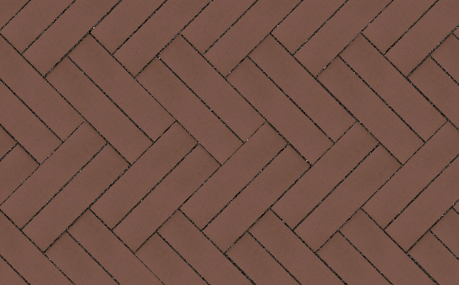 Клинкерная брусчатка Lode Brunis коричневая шероховатая, 250*65*45 мм