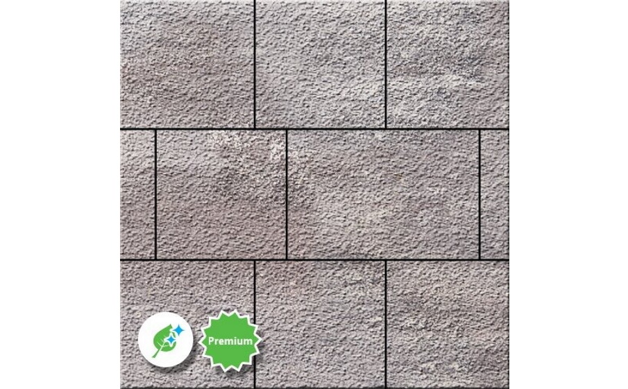 Плитка тротуарная SteinRus Инсбрук Ланс Б.5.Псм.6, Old-age, ColorMix Умбра, толщина 60 мм