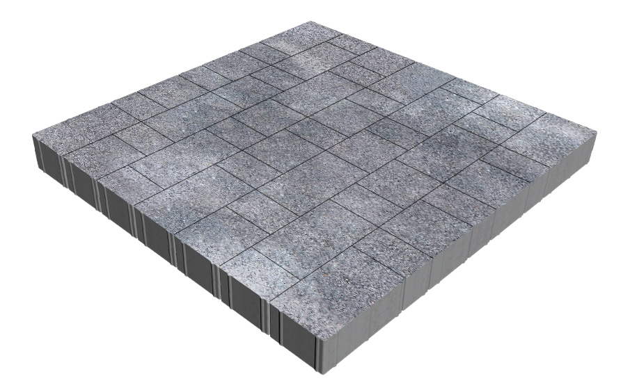 Плитка тротуарная SteinRus Новый город Рид В.8.Псм.8, Backwash, Ладога, толщина 80 мм