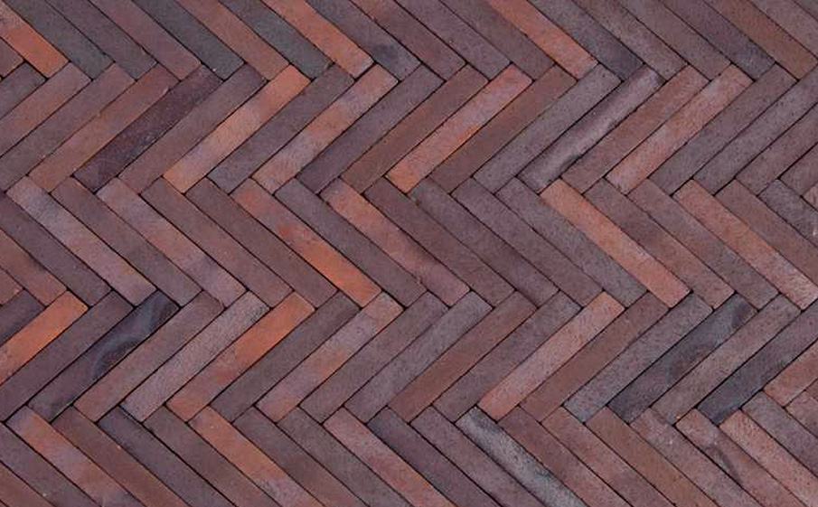 Клинкерная брусчатка ригельная ABC Malmo blau bunt schmolz, 292*71*52 мм